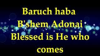 Paul Wilbur  Baruch Haba Bshem Adonai  Lyrics [upl. by Lekym]