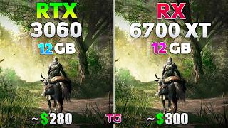 RTX 3060 vs RX 6700 XT  Test in 2024 l Ray Tracing [upl. by Nnalorac]