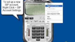 How to configure SIP accounts in Xlite softphone [upl. by Somar491]