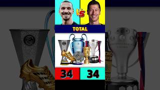 Ibrahimovic Vs Lewandowski All Trophies amp Awards 🏆 [upl. by Novaelc]