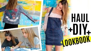 HAUL LOOKBOOK amp DIY  Primavera amp denim SORTEO [upl. by Nyvets539]