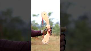 Bamboo Bow And Arrow With Craft diy craft youtubeshorts wood bamboo [upl. by Ammon]