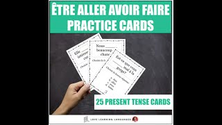 French Verbs Être Aller Avoir Faire Challenge Task Cards Activity [upl. by Eikcuhc307]