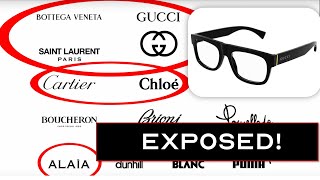 Who Makes Your Frames EVERY Designer Brand Uncovered  from RayBan to Cartier [upl. by Naillimixam]