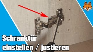 Schranktüren einstellen und justieren  einfache Anleitung 🔧 [upl. by Monteith]