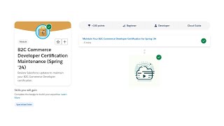 B2C Commerce Developer Certification Maintenance Spring 24  Salesforce Trailhead [upl. by Ruddie492]