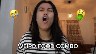 EATING WEIRD FOOD COMBINATIONS AYOKO NA [upl. by Elmaleh]