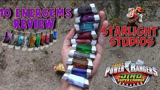 Power Rangers Dino Super Charge Energems By StarlightStudio Review [upl. by Ermina959]