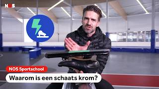 Waarom is een schaats krom⛸️  NOS Sportschool met Mark Tuitert  NOS Sport [upl. by Arries922]