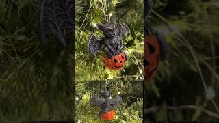 Meet the Spooky Gargoyle on a Pumpkin Ornament 🖤 spookydecor halloween hallowendecor spooky [upl. by Drapehs]