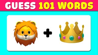 Guess the Word by Emoji 101 Words  Ultimate Emoji Challenge Quiz [upl. by Airla834]