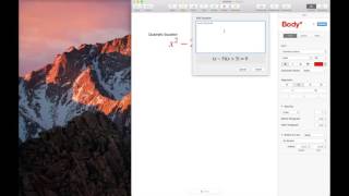 Insert Equation inline with text in Apple Pages [upl. by Rosemari661]