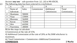 MSExcel Stepamp Formula Row amp Column Simple Way 8marks Computer APPLICATION IT SYSTEM TYBCOM SEM5 [upl. by Anivram]