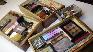 ORGANIZZAZIONE MAKE UP e mini decluttering [upl. by Zelma104]