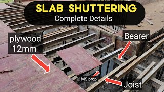 Formwork  Concrete slab and Beam Construction  Shuttering System of slab and Beam [upl. by Witty973]