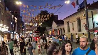 Istanbul Türkiye  July 28 2024 Taksim Beyoğlu Turkey [upl. by Garald747]