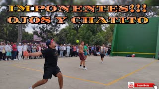 MIRINDO Y SOSA VS OJOS DE TEPITO Y CHATITO DE CHAMIZAL Frontón Culhuacanes Tregüa a 15 fronton [upl. by Yrroc]