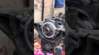 Crankshaft oil seal replacement engine mechanic workshop shorts viralshorts [upl. by Hasseman748]