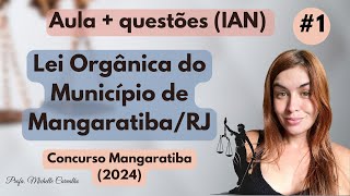 IAN  LEI ORGÂNICA DO MUNICÍPIO DE MANGARATIBARJ  1 [upl. by Airamanna991]