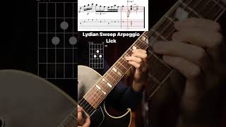 E Lydian Sweep Arpeggio Lick [upl. by Perce543]