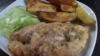 Cigánypecsenye csirkemellből Cigánska pečienka z kuracích pŕs Roast chicken breast [upl. by Ramsa330]