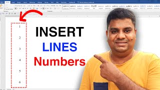 How to Insert Line Number in Word Document [upl. by Lehte]