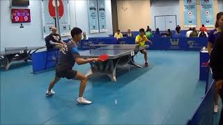 Westchester Table Tennis Center May 2018 Open Singles Semi Final  Jian Li vs Kaden Xu [upl. by Nylesoj]