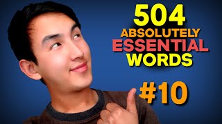 504 Absolutely Essential Words Lesson 10 [upl. by Yrollam]