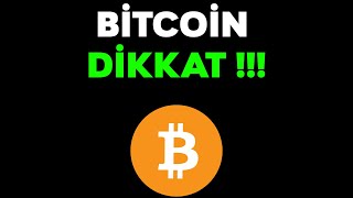 BİTCOİN DİKKAT  Bitcoin Analiz [upl. by Marwin]