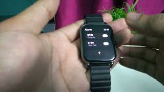 How to set Alarm in Smartwatch [upl. by Esinehc]