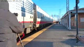 Southbound Amtrak Hiawatha train 338 to Chicago IL passes Morton Grove 21724 at 413 PM [upl. by Iuq20]