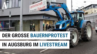 Bauernproteste in Augsburg auf dem Plärrergelände  4h LiveÜbertragung [upl. by Anenahs775]