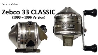 Zebco 33 CLASSIC 1993 1996 version Vintage Spincast Fishing Reel Service Video [upl. by Lisa]