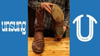 Well Worn LUCCHESE Gator Cowboy Boots Full Restoration [upl. by Jereld]