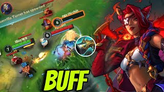 WILD RIFT ADC  THIS SAMIRA GOT MASSIVE BUFF WITH NEW BUILD IN PATCH 53B GAMEPLAY [upl. by Eetnod]