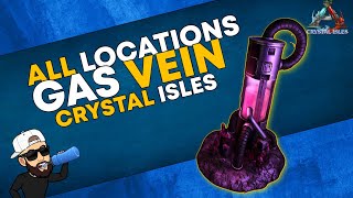 Ark Crystal Isles  GAS VEIN Locations JACKPOT  Gas Collector Guide for Gas Balls  Resource Guide [upl. by Anicart691]