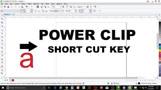 shortcut key of powerclip in coreldraw [upl. by Burke782]