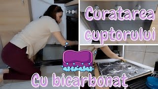 Curatarea cuptorului cu bicarbonat 🧽 Cum curat cuptorul electric doar cu bicarbonat si otet [upl. by Kloster869]