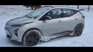 Bolt EUV 23  How Bad is Driving an EV on Snowy Country Roads [upl. by Dora]