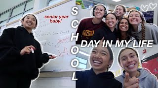 SCHOOL DAY IN MY LIFE as a senior in high school  Vlogmas Day 4 [upl. by Nyrhtak731]