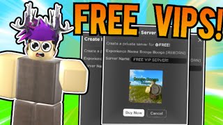 Free MONTHLY Vip Servers Roblox Booga Booga [upl. by Yrelbmik]