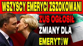 PILNIE ZMIANY DLA EMERYTOĚW OD 5 LISTOPADA 2024 ZUS OGĹOSIĹ SZCZEGĂ“ĹY DATY I KWOTY PĹATNOĹšCI [upl. by Sixele]