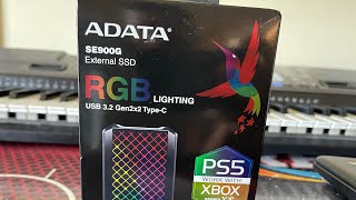 Ssd external hard drive for your ps5 Adata SE900 [upl. by Airelav]