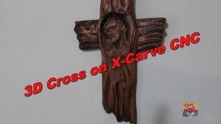 3D Carving of Jesus Christ Cross on CNC [upl. by Rosy170]