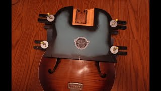 Steaming Off a Guitar Neck EconoArchtop Guitar Neck Reset Part 4 [upl. by Earehs]