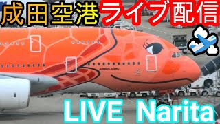 🐢✈️𓈒Narita International Airport Live 】成田空港 生中継📸✈️💨】【Gibson Narita】 [upl. by Llamaj]