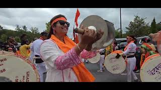 NADTAL Dhol Tasha Lezim performance at 2024 Atlanta Shiv Mandir Ganpati event [upl. by Vinni]