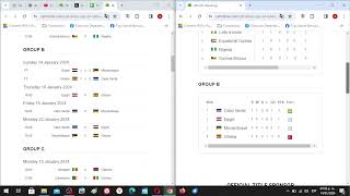 Copa Africana de Naciones 2024 Grupo A y B Fecha 1 Resultados Posiciones y siguiente Fecha [upl. by Gaddi]
