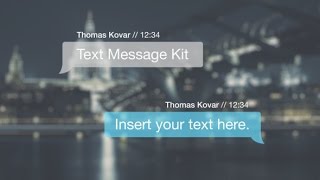 Text Message Kit  After Effects Project Files [upl. by Harbot]