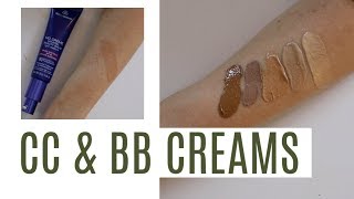 SWATCHING CC CREAMS amp BB CREAMS DR DRAY [upl. by Ramos]